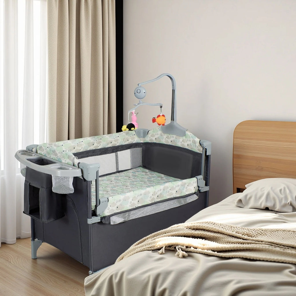 Pack n Play, Lockable Wheels, Foldable Infant to Toddler