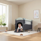 Pack n Play, Lockable Wheels, Foldable Infant to Toddler