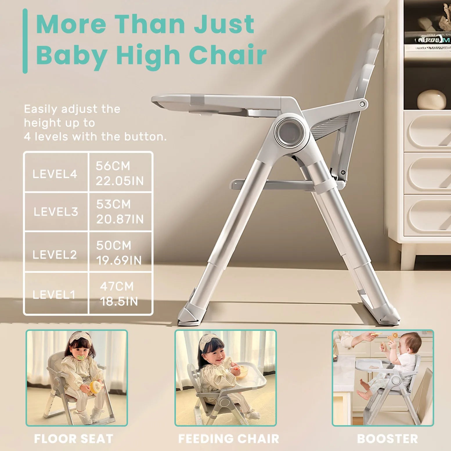 Baby Folding Booster / High Chair 6 M - 3 Years