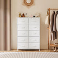 Bedside Table Fabric Drawers Steel Frame