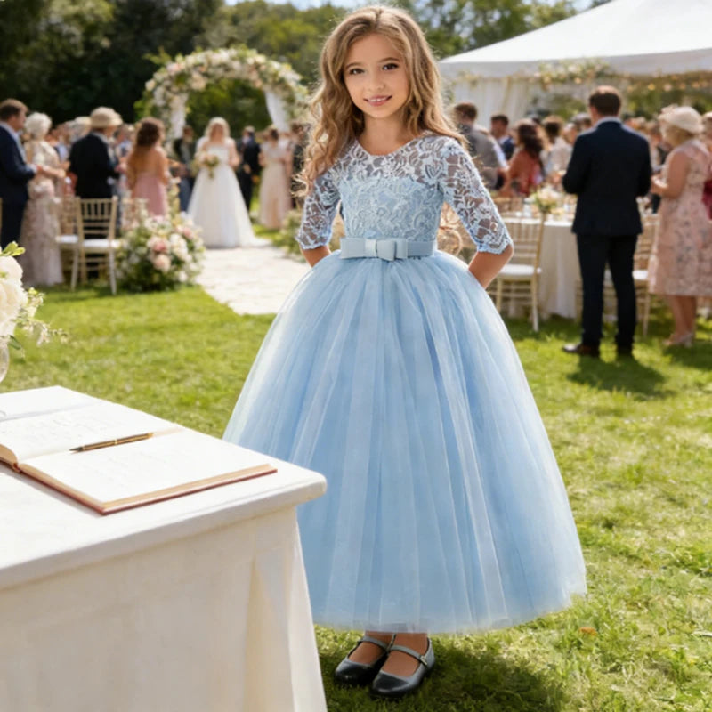 Teenager Girl Bridesmaid Dress, Ball Gown