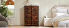 Bedside Table Fabric Drawers  Steel Frame