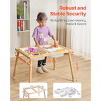 Sensory Table, Activity Desk with 3 Foldable Storage Bins for Toddlers