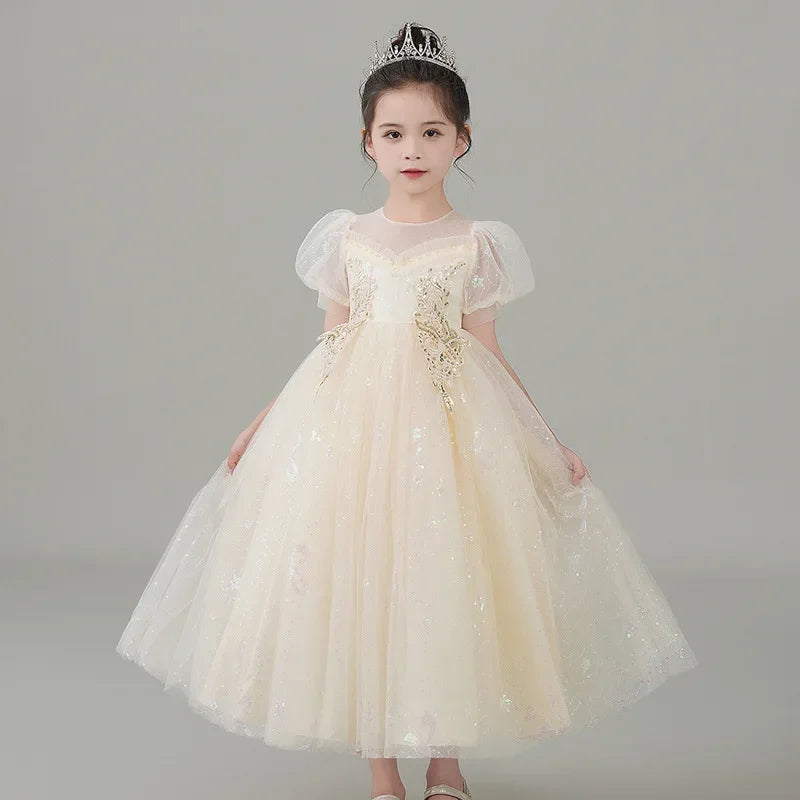 Evening Short Sleeve Lace Dress