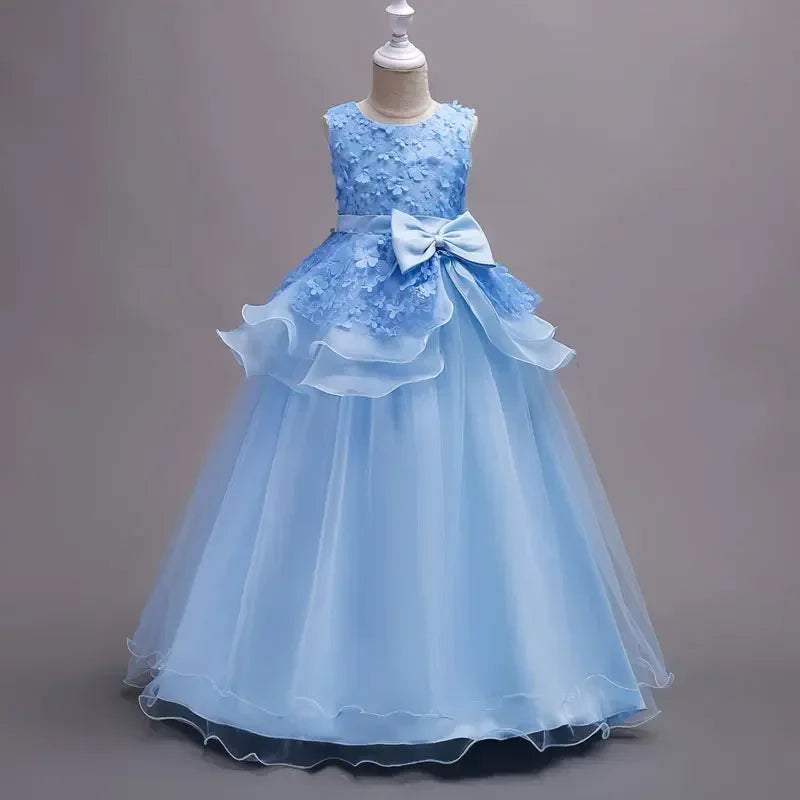 Sleeveless Lace Flower Girl Dress