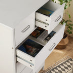 Chest of 6 Drawers, Drawer Dresser White