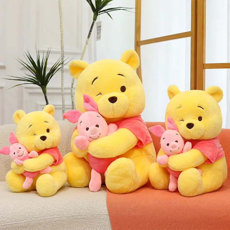 Disney Winnie The Pooh Hugging Piglet Plush Toy in 3 Sizes