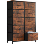 Bedside Table Fabric Drawers  Steel Frame