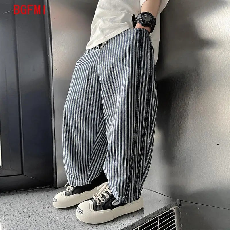 Spring and Summer Elastic Waist Pants