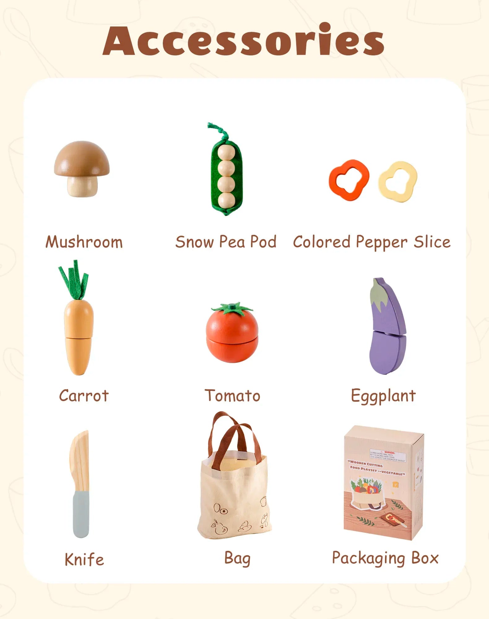 Kitchen Fruit Vegetable Food Set