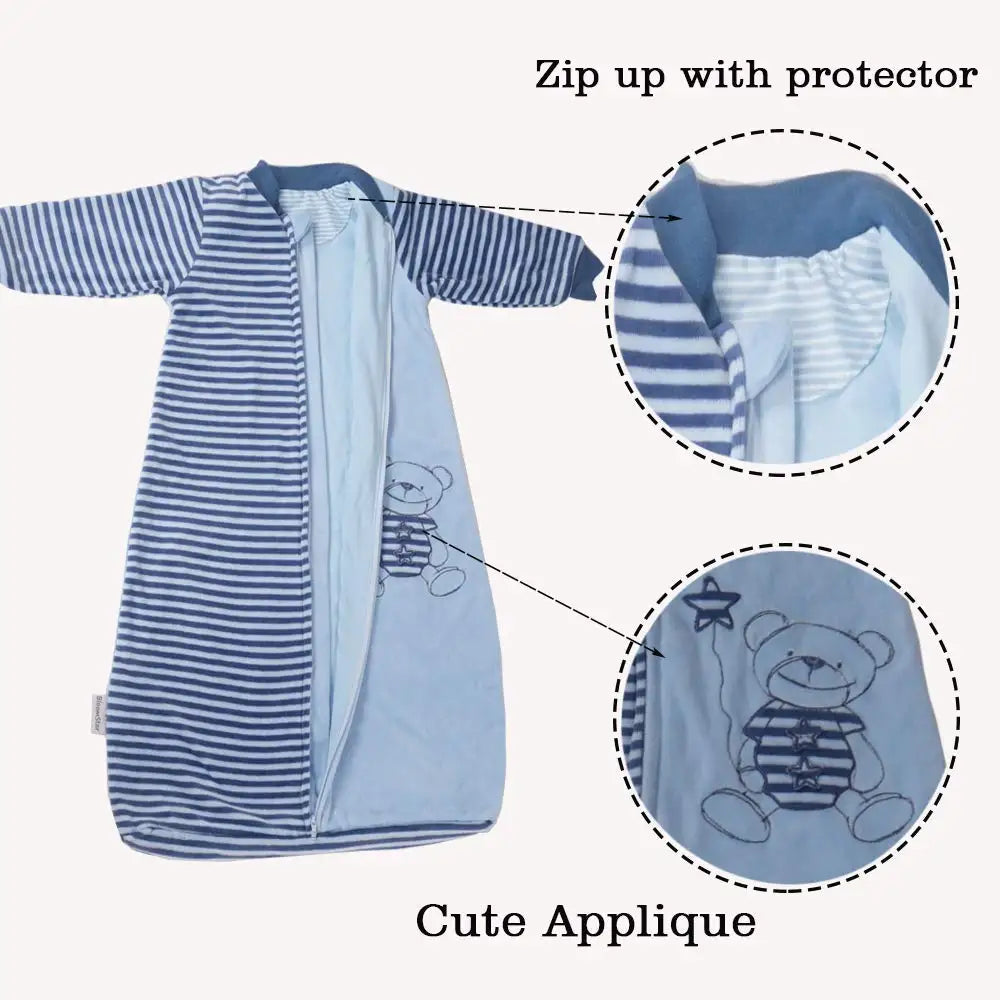 Long Sleeve Velvet Toddler Sleep Sack (3-5T)