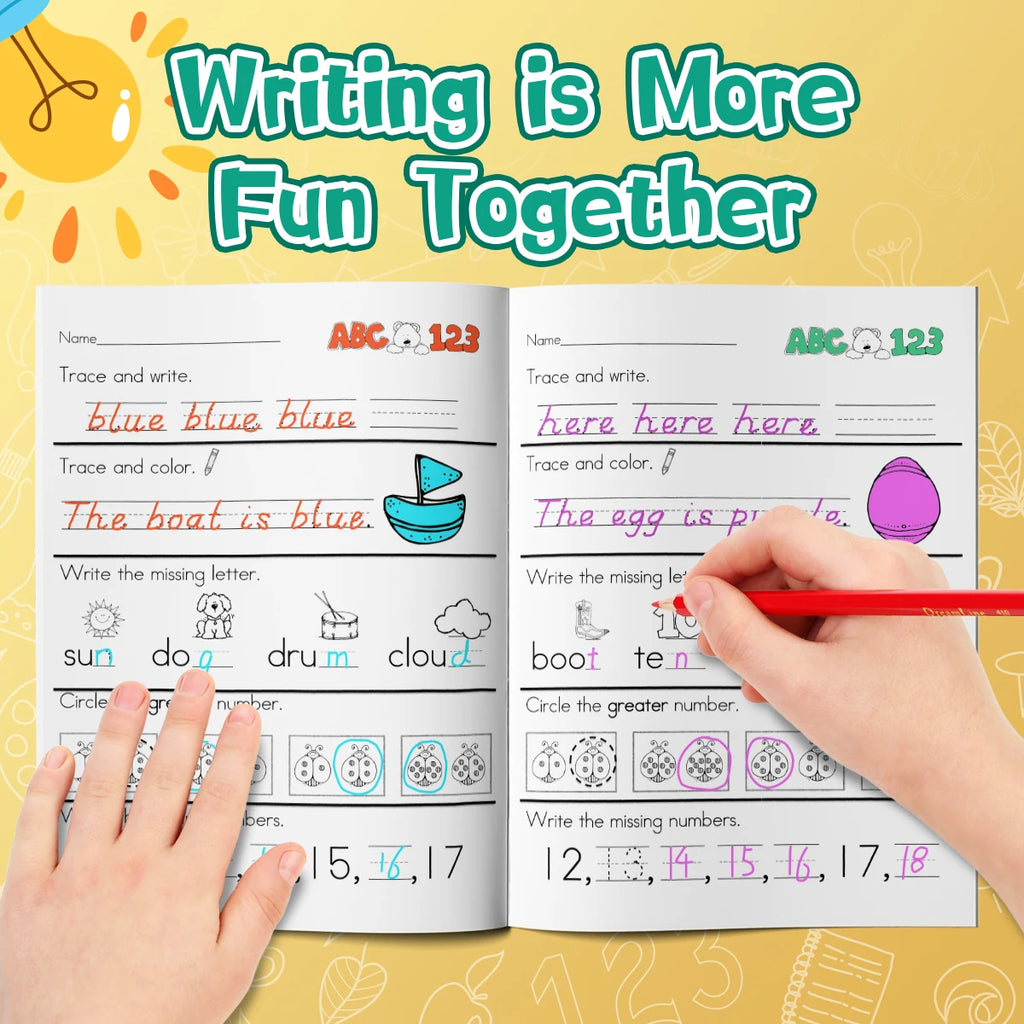 Workbook for Kindergarten, Preschool & Grade 1 Educational Activities