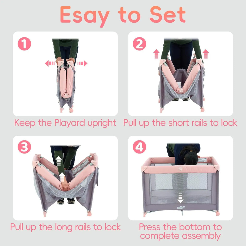 Pack and Play Bassinet, Portable Playard