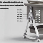 Foldable Baby Bassinet Portable Crib with Wheels