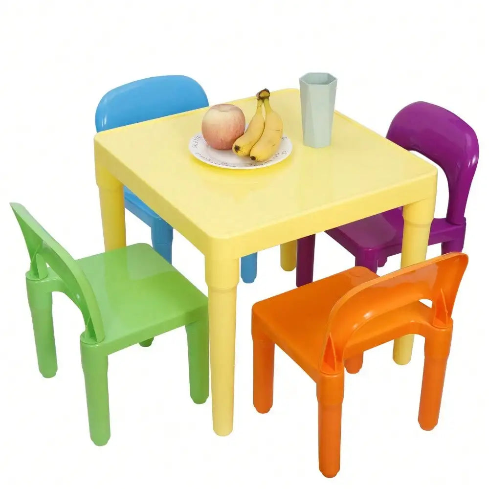 Table and 4 Chairs Toddler Set