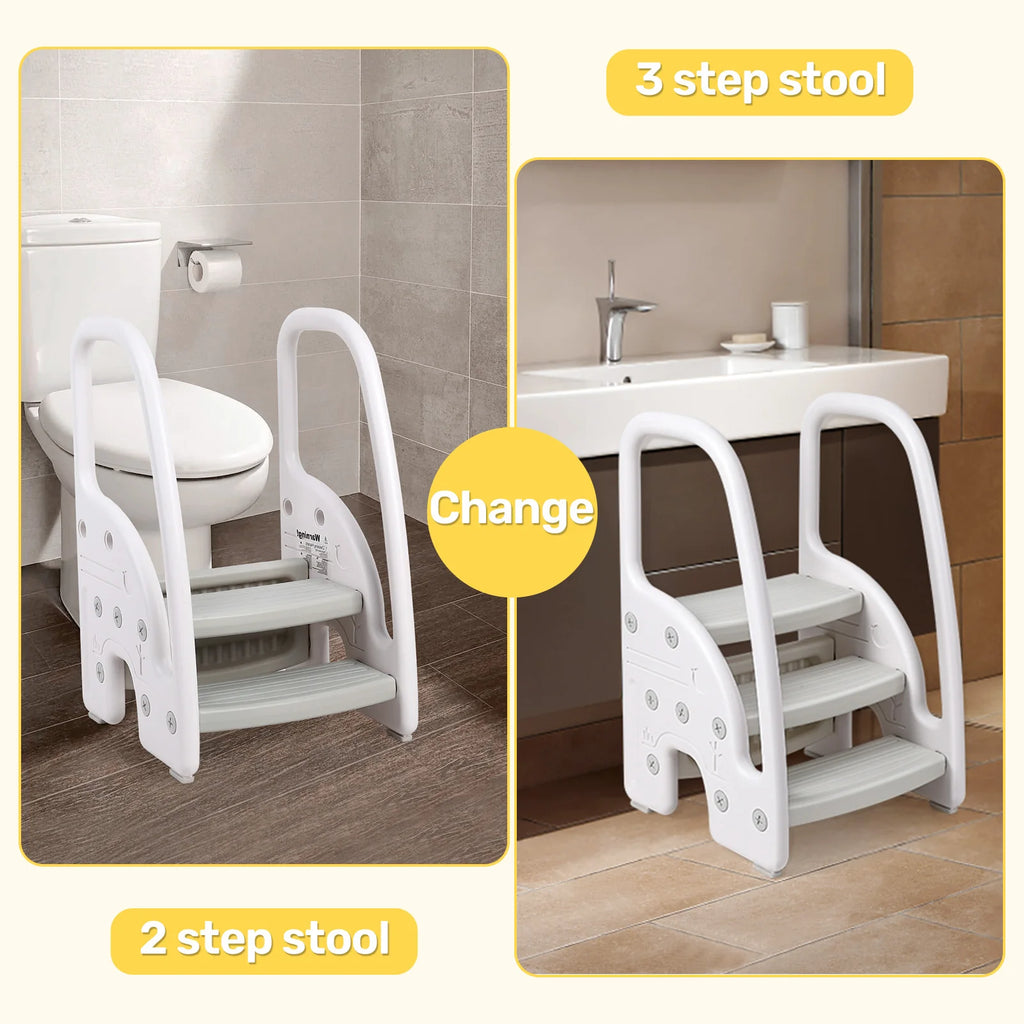 Toddler Plastic 3 Step Stool
