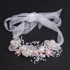 Pearl Flower Wreath Hair Accessory