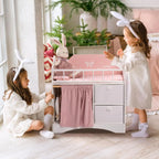 Wooden Baby Doll Crib Fits Dolls up to 21" for Girls 3+