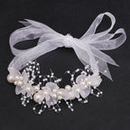 Pearl Flower Wreath Hair Accessory