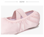Women/Girls' Ballet Shoes Elastic Satin Flat Split Soft Sole