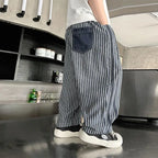 Spring and Summer Elastic Waist Pants