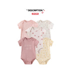 5 Piece Unisex Bodysuits 100% Cotton