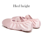 Women/Girls' Ballet Shoes Elastic Satin Flat Split Soft Sole