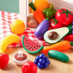 50 Pcs Kitchen Dinnerware Kit & Dummy Fruits Vegetables