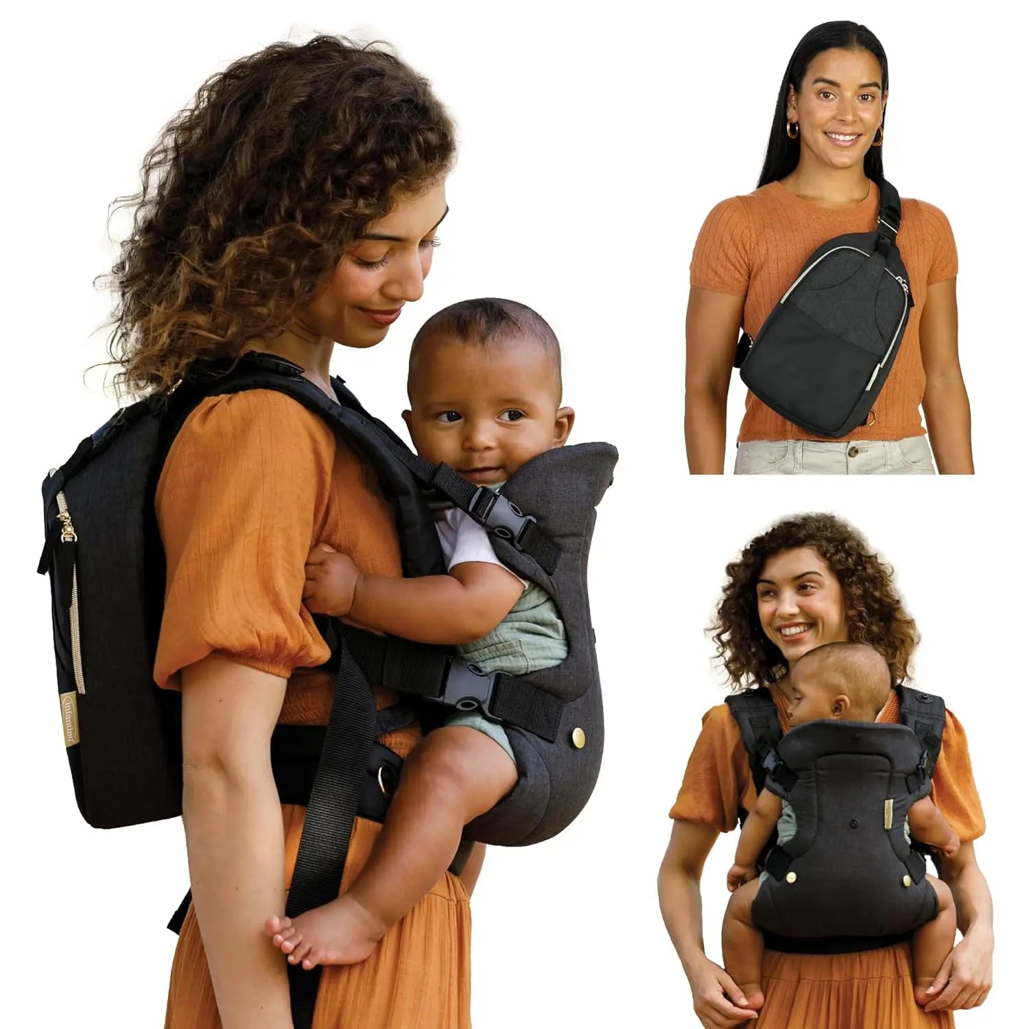 4-in-1 Convertible Baby Carrier & Crossbody Bag