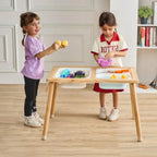Sensory Table, Activity Desk with 3 Foldable Storage Bins for Toddlers