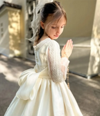Elegant Long-Sleeved Princess Dress