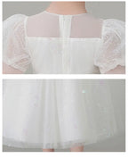Evening Short Sleeve Lace Dress