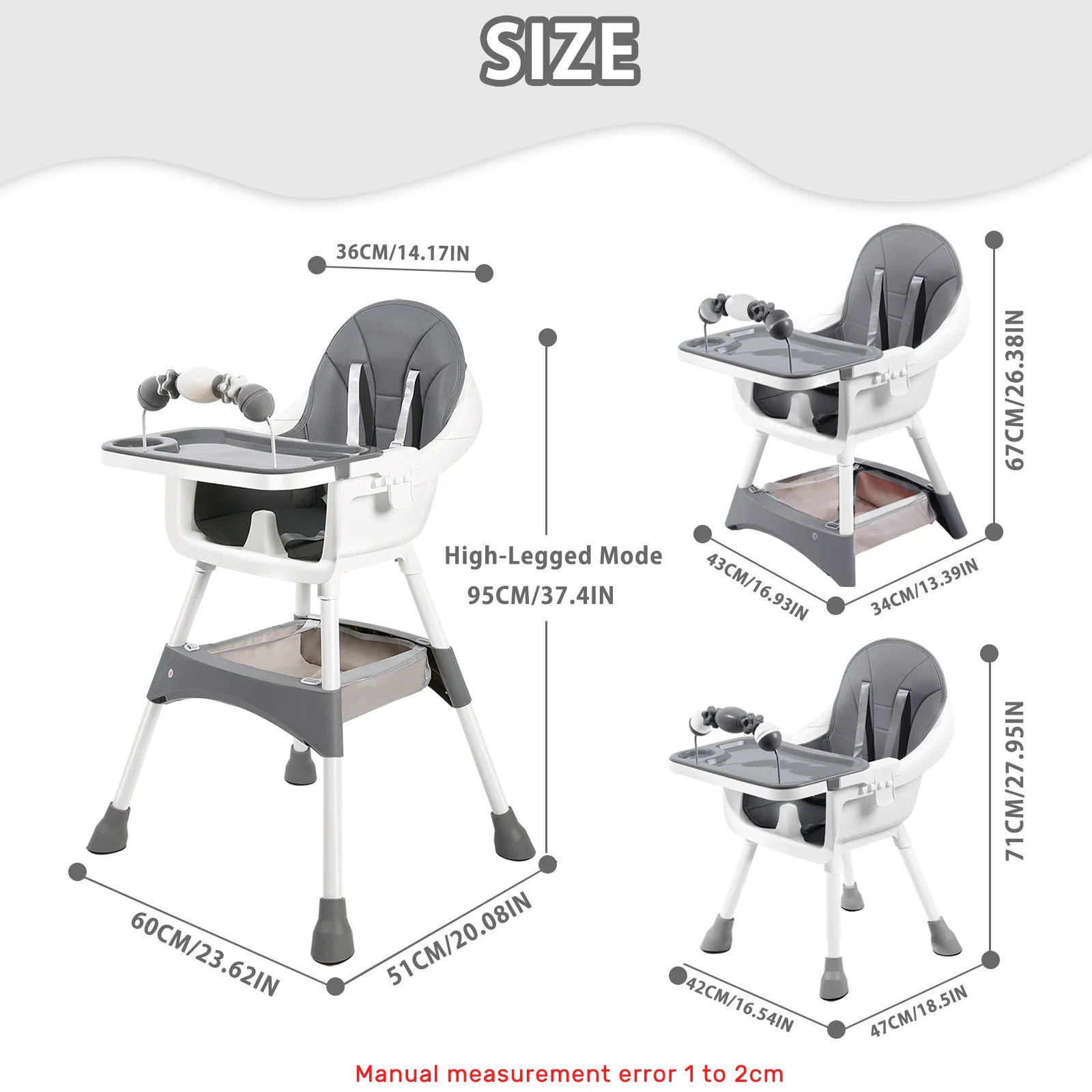 Baby High Chair, Portable Baby Dining Chair