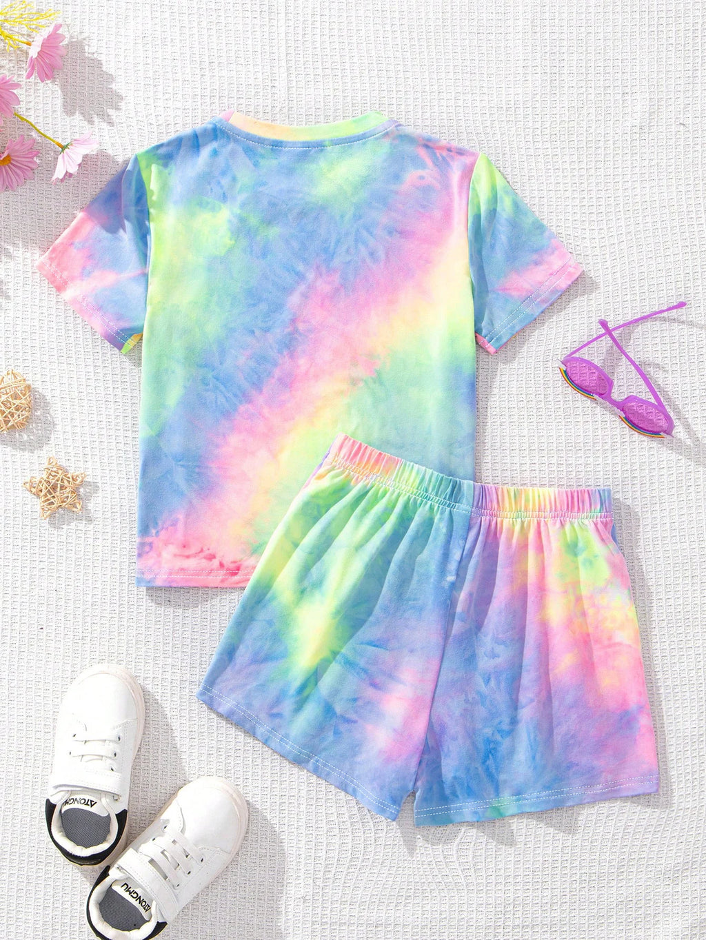 Comfy Tie Dye Girls 2-Piece Outfit