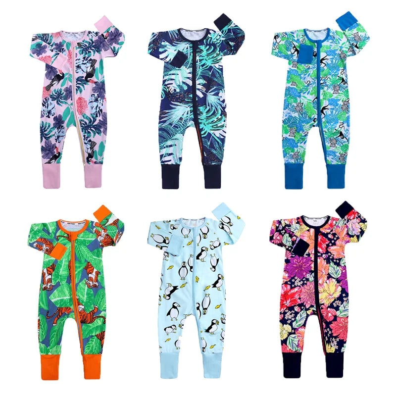 Long Sleeve Cotton Baby Onesie