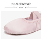 Women/Girls' Ballet Shoes Elastic Satin Flat Split Soft Sole