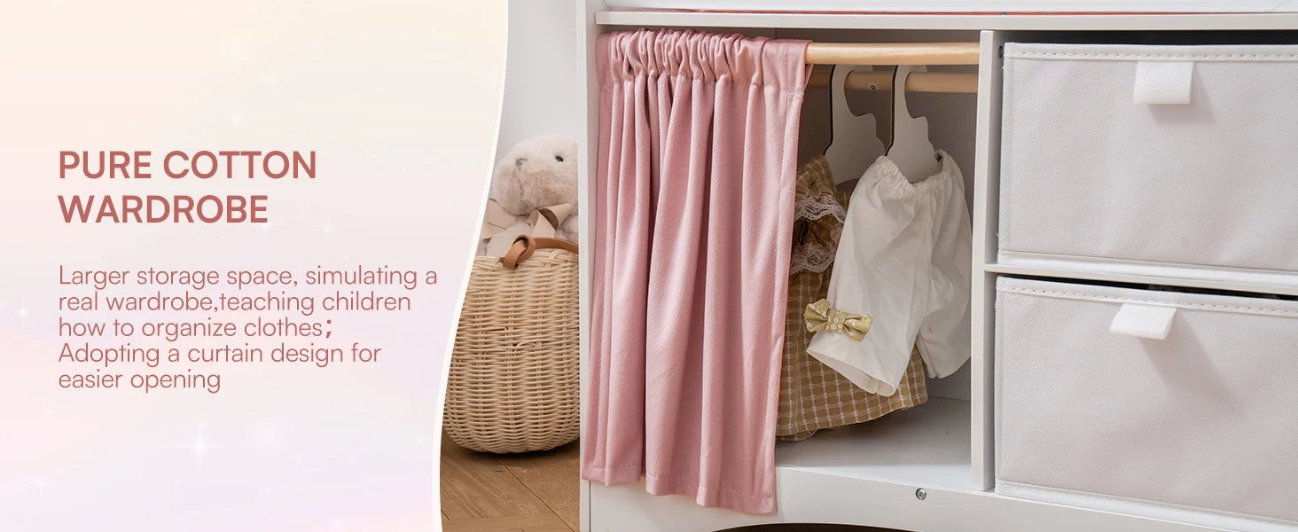 Wooden Baby Doll Crib Fits Dolls up to 21" for Girls 3+