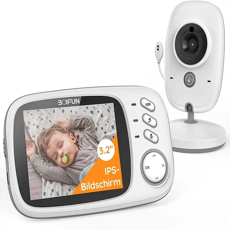 Boifun 3.2 Inch Digital LCD Screen Wireless Baby Monitor with Camera,  Surveillance with  VOX