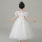 Evening Short Sleeve Lace Dress