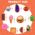 50 Pcs Kitchen Dinnerware Kit & Dummy Fruits Vegetables