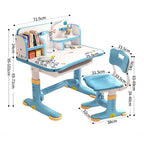 Height-Adjustable Kids Desk Chair Set