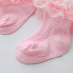 5 pairs of double layered socks for baby girls