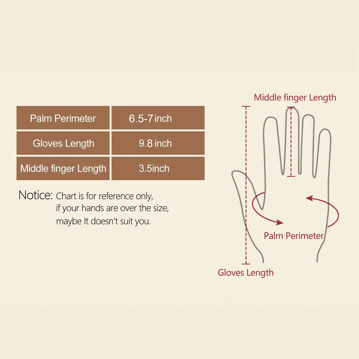 Womens PU Leather Gloves Faux Trim