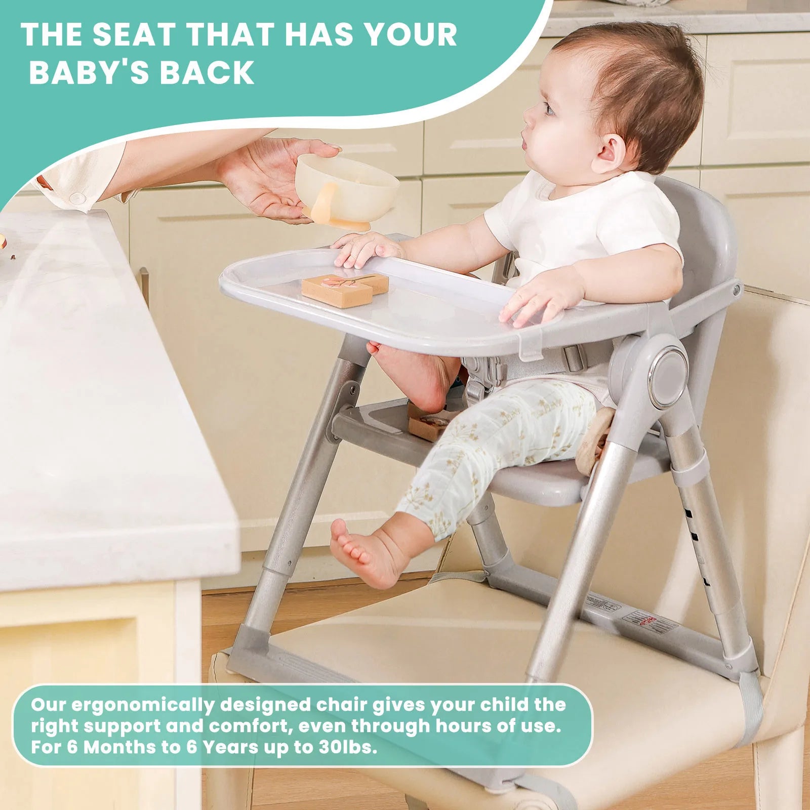 Baby Folding Booster / High Chair 6 M - 3 Years